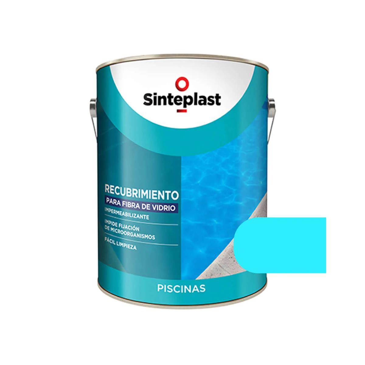 SINTEPLAST PISCINAS FIBRA CELESTE 4 LTS